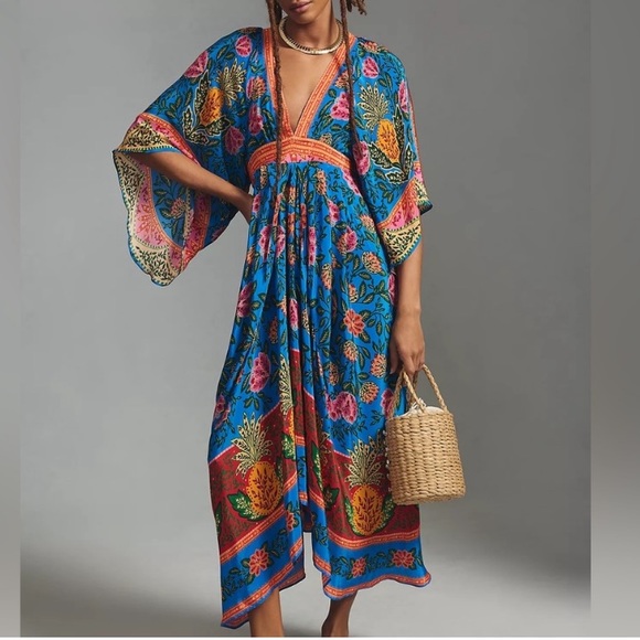 FARM Rio Dresses & Skirts - New FARM Rio Pineapple Garden Kaftan Maxi Dress
